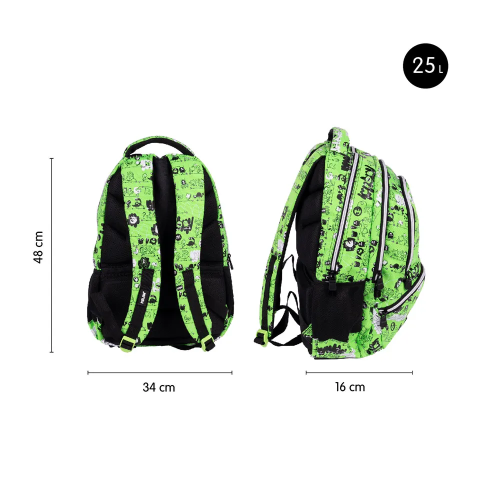 Milan Schulrucksack Mit 4 Reißverschlüssen Tandem 2 Sonderedition 25l, Multicolor
