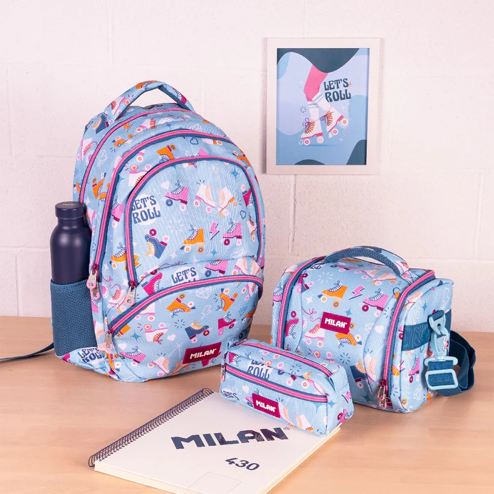 Milan Schulrucksack Mit Rollen 4 Reißverschlüsse 2 Special Series 25l, Multicolor Milan Schulrucksack Mit Rollen 4 Reißverschlüsse 2 Special Series 25l, Multicolor