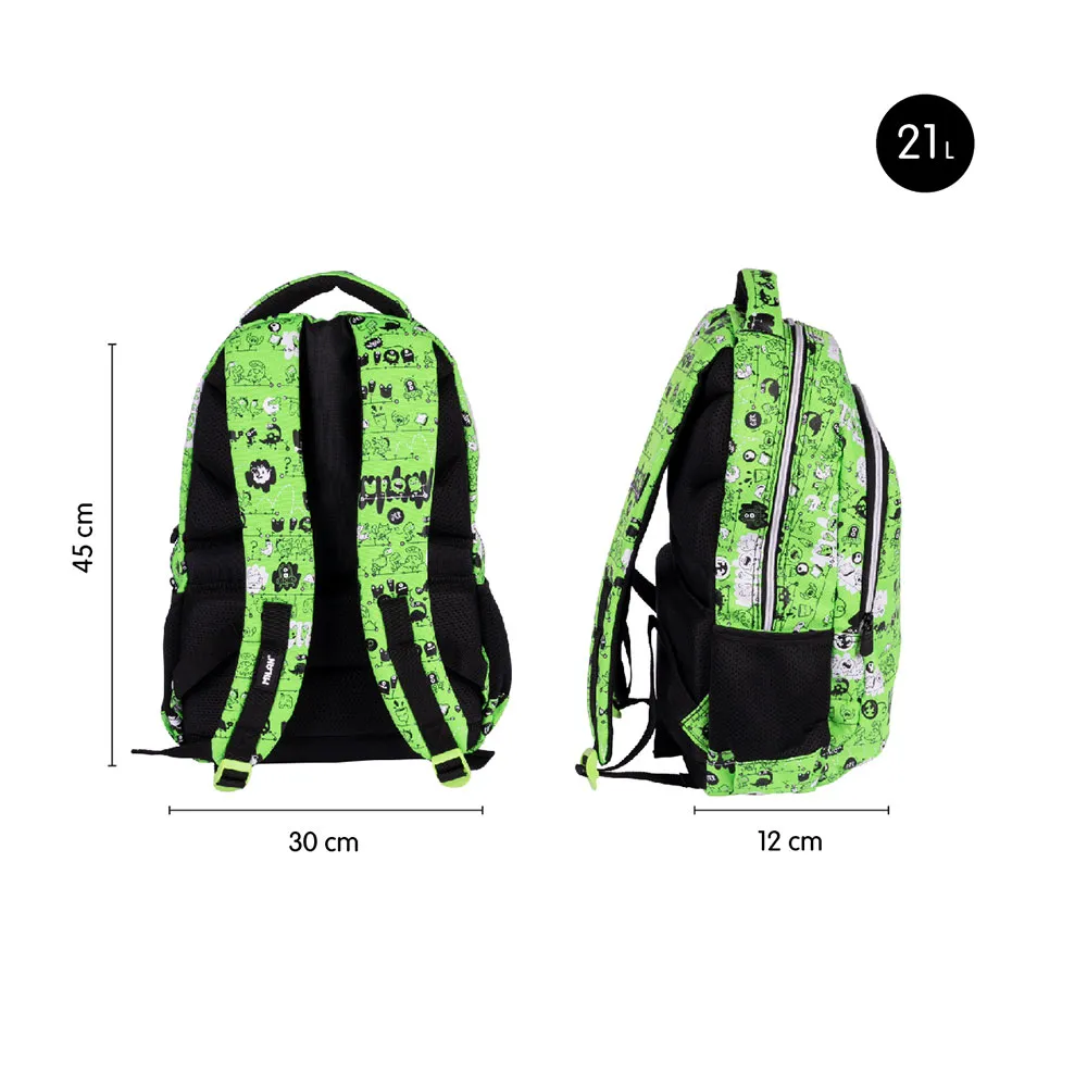 Milan Schulrucksack Tandem 2 Special Series Mit 2 Fächern 21l, Multicolor Milan Schulrucksack Tandem 2 Special Series Mit 2 Fächern 21l, Multicolor