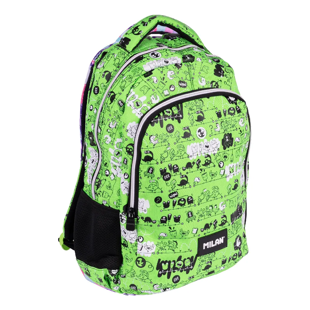 Milan Schulrucksack Tandem 2 Special Series Mit 2 Fächern 21l, Multicolor Milan Schulrucksack Tandem 2 Special Series Mit 2 Fächern 21l, Multicolor