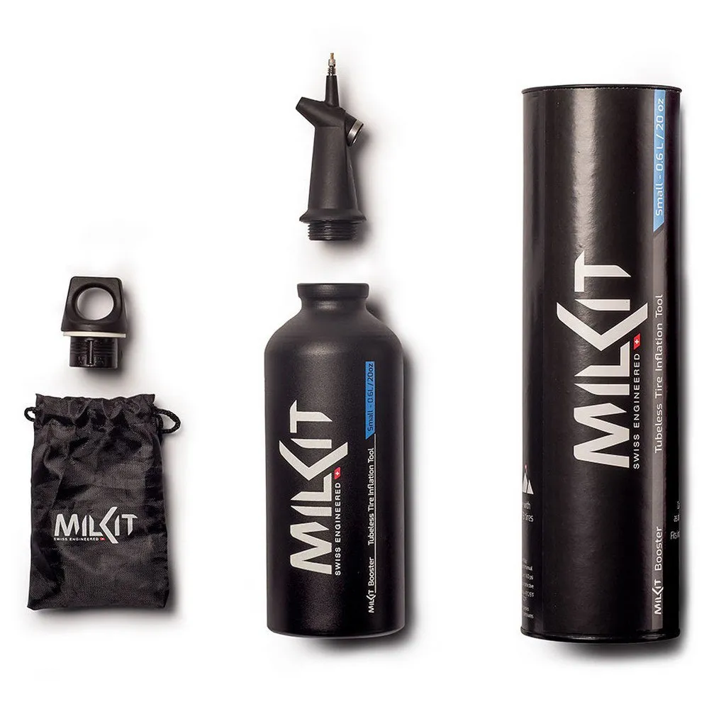 milKit Tubeless Booster Tire 0.60l Co2-kartusche, Black, One Size milKit Tubeless Booster Tire 0.60l Co2-kartusche, Black, One Size