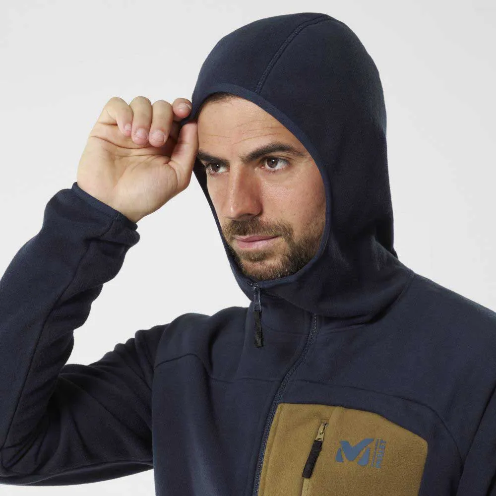 Millet Abrasion Fleece Mit Durchgehendem Reißverschluss, Saphir