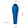 Millet Baikal 750 5-10°c Schlafsack, Sky diver, Right Zipper