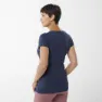 Millet Imja Wool Print Kurzarm-t-shirt, Saphir