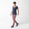 Millet Imja Wool Print Kurzarm-t-shirt, Saphir