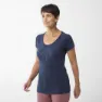 Millet Imja Wool Print Kurzarm-t-shirt, Saphir