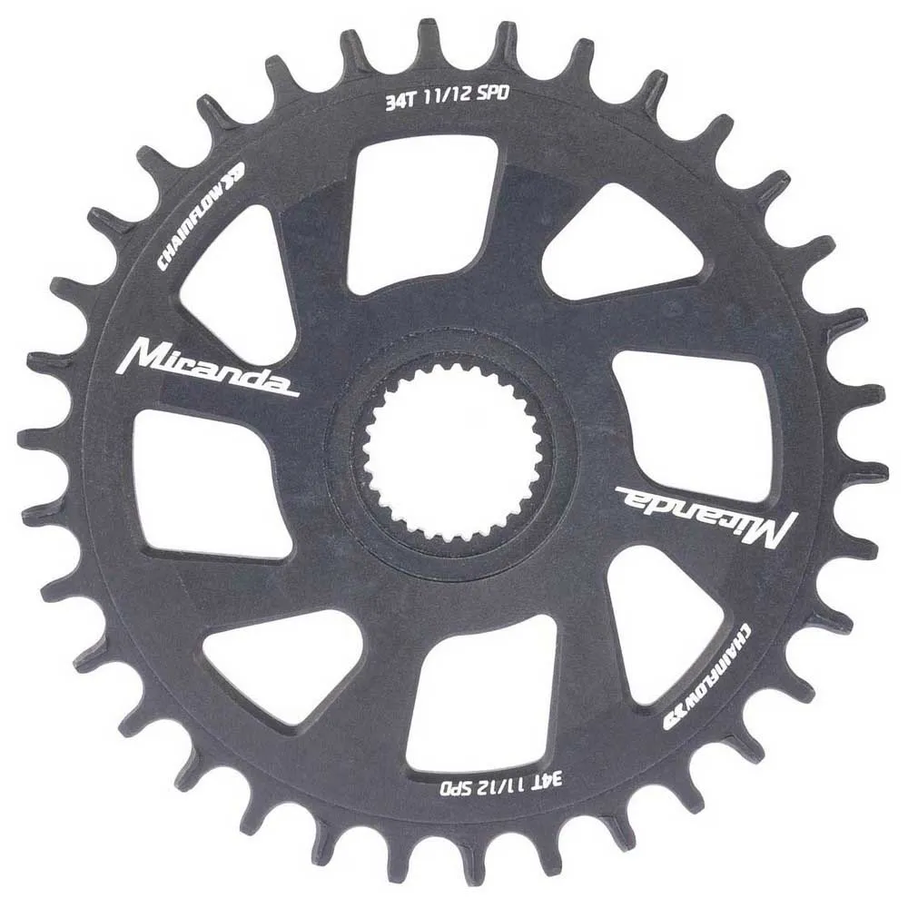 Miranda Gen4/bes 3 Chainflow 3d Kettenblatt, Black, 34t Miranda Gen4/bes 3 Chainflow 3d Kettenblatt, Black, 34t