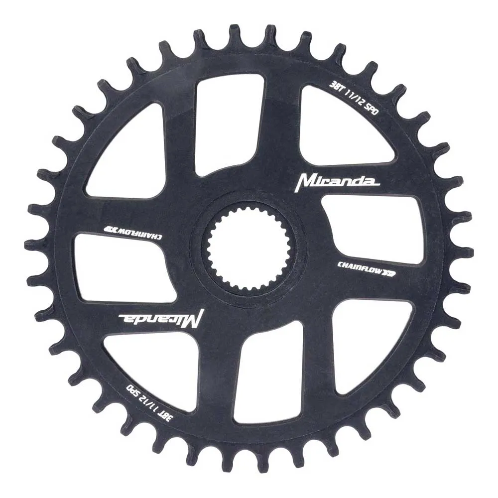 Miranda Gen4 / Bes 3 Chainflow 3d Kettenblatt, Black, 38t Miranda Gen4 / Bes 3 Chainflow 3d Kettenblatt, Black, 38t