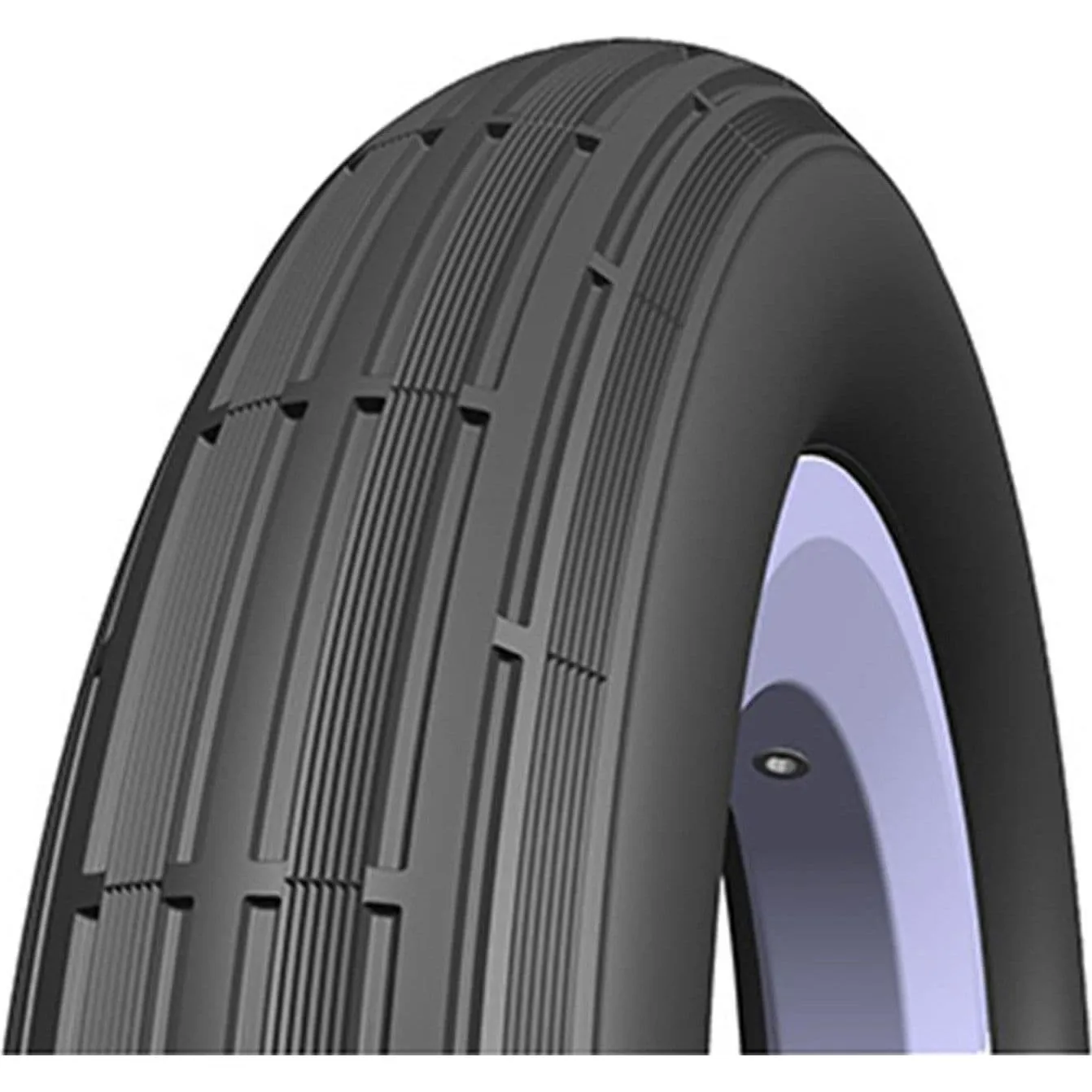 Mitas Invalidenreifen Jumbo Tr (62-203) Unisex, schwarz, 12" 1/2 x 2 1/4mm