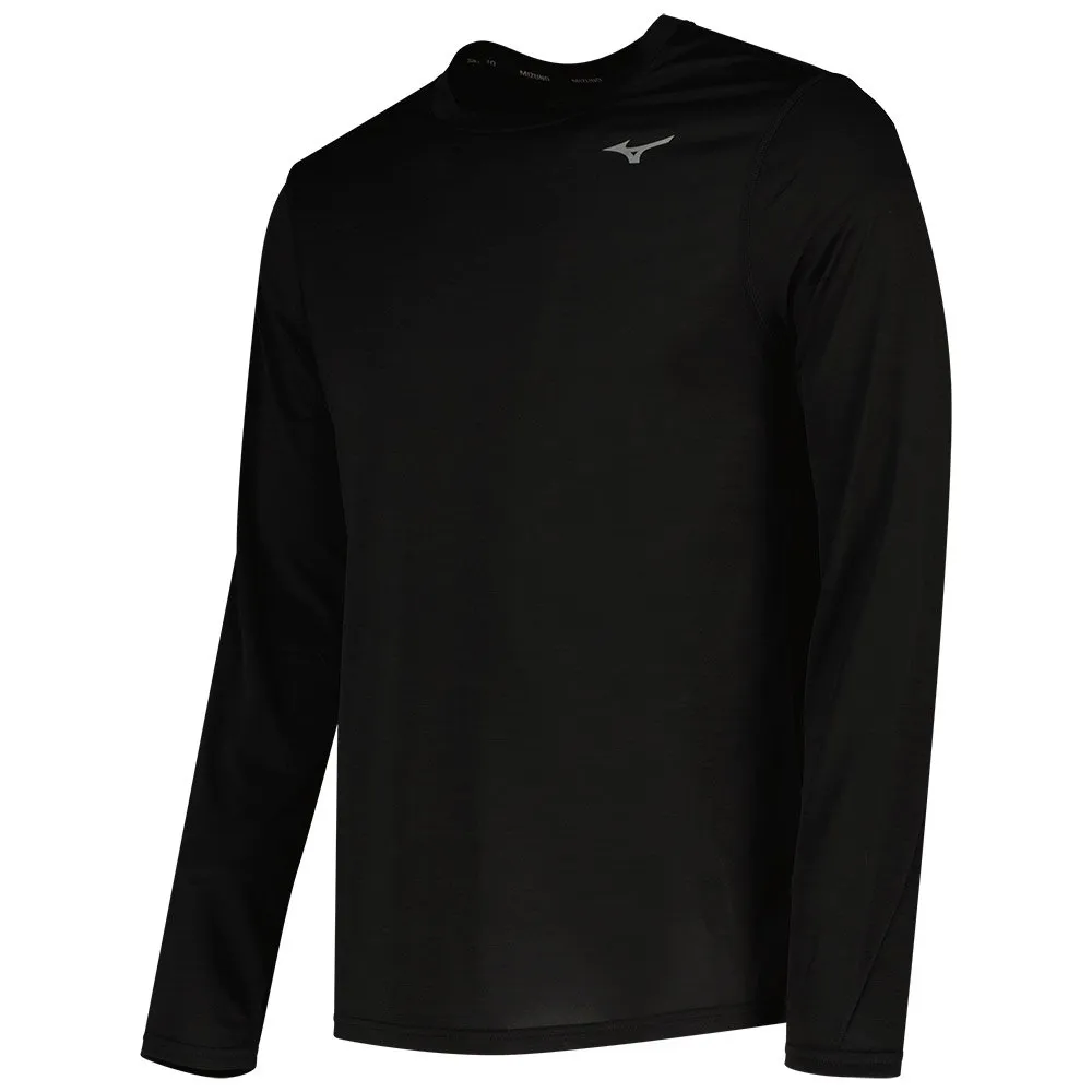 Mizuno Impulse Core Langarm-t-shirt male, Black