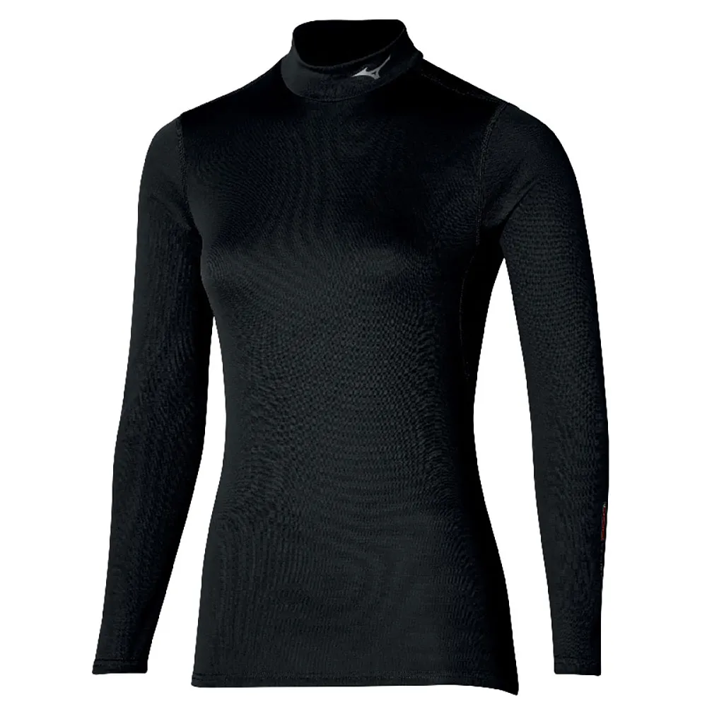 Mizuno Mid Weight High Neck Langarm-baselayer, Black Mizuno Mid Weight High Neck Langarm-baselayer, Black