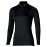 Mizuno Mid Weight High Neck Langarm-baselayer, Black