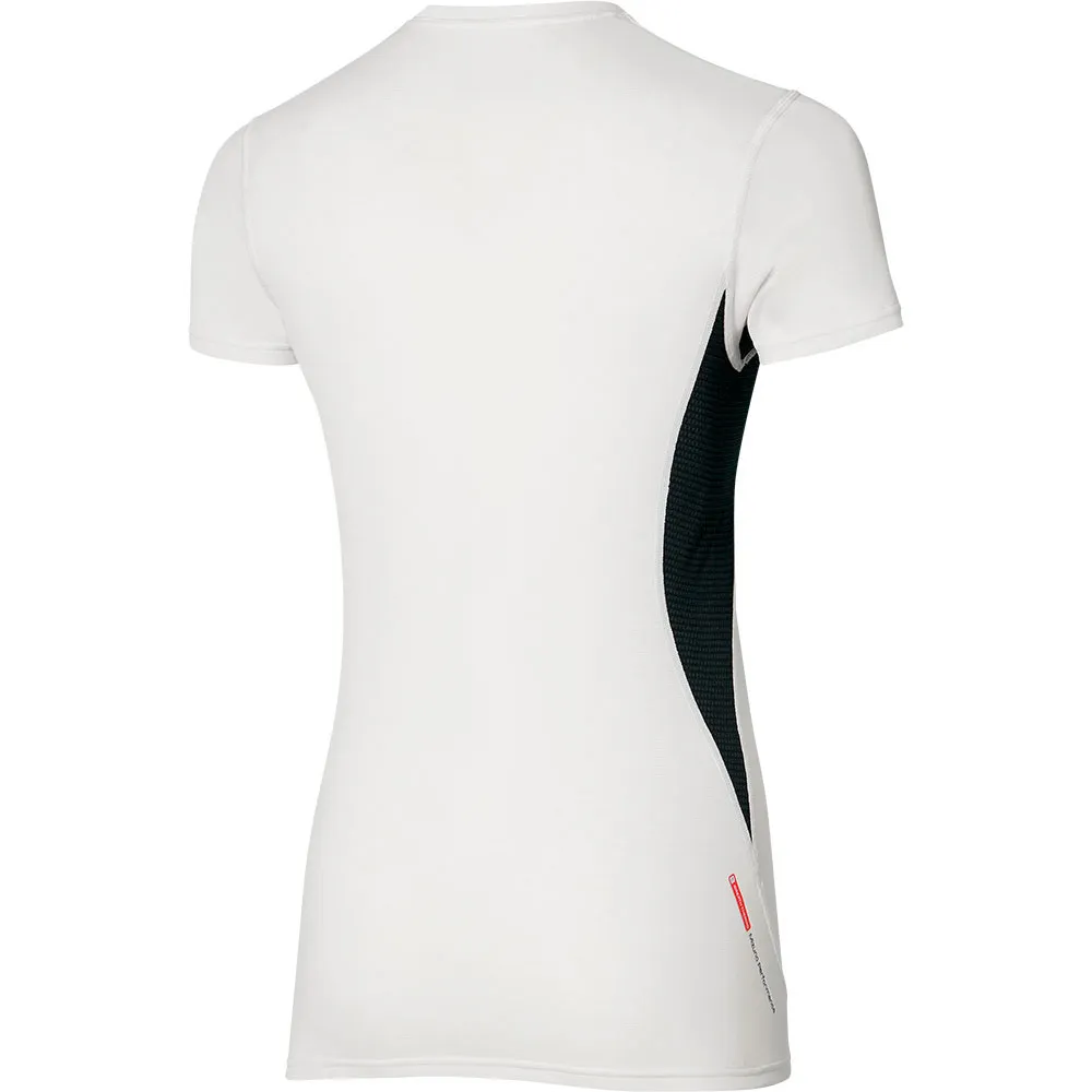 Mizuno Mid Weight-light Kurzarm-baselayer, White