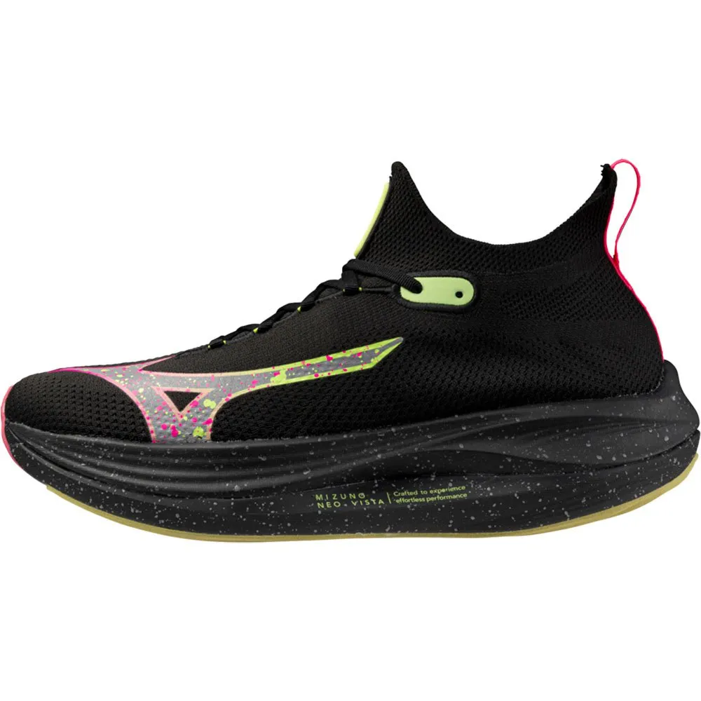 Mizuno Neo Vista Unisex Laufschuhe male, Black / silver / pink tetra Mizuno Neo Vista Unisex Laufschuhe male, Black / silver / pink tetra
