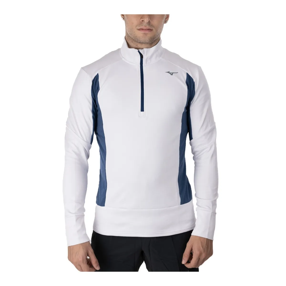 Mizuno Wamalite Sweatshirt, Weiß blau Mizuno Wamalite Sweatshirt, Weiß blau