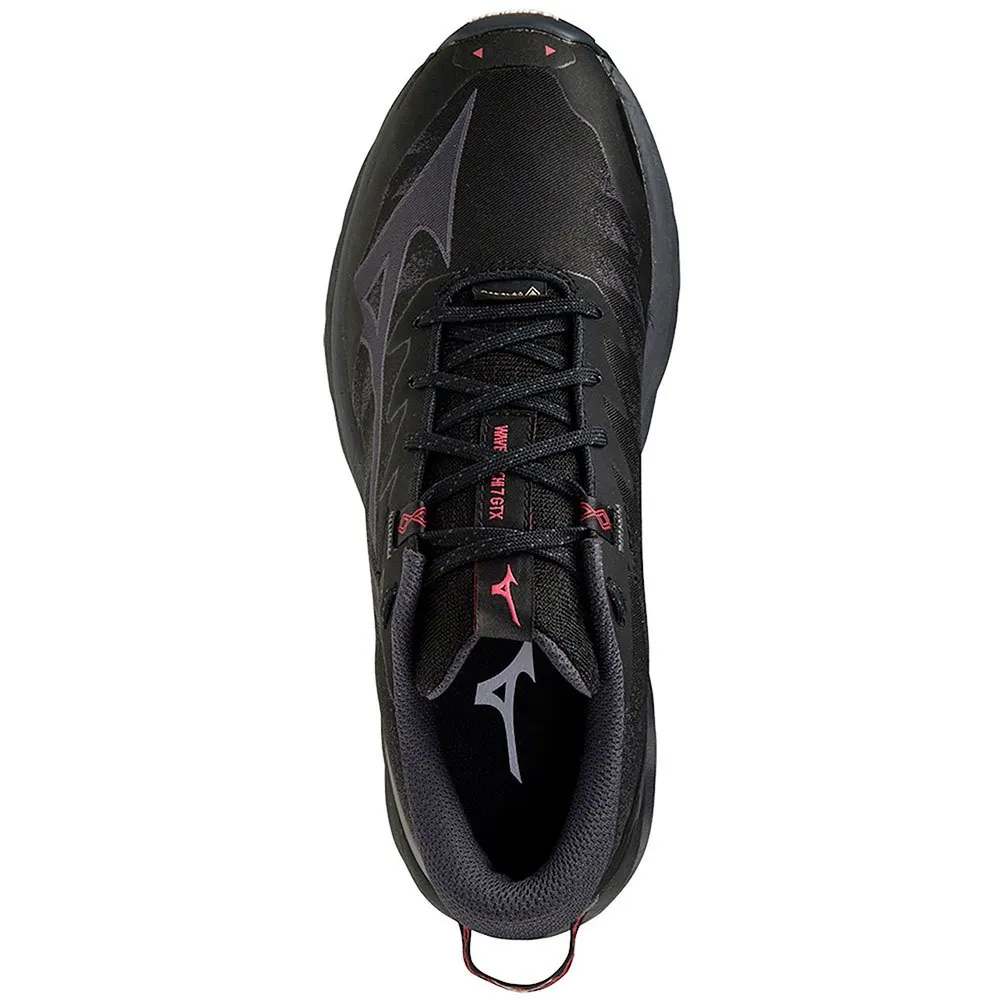 Mizuno Wave Daichi 7 Goretex Trailrunning-schuhe female, Black / iron gate / garnet pink