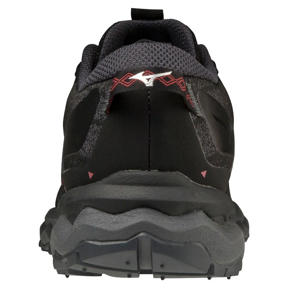Mizuno Wave Daichi 7 Goretex Trailrunning-schuhe female, Black / iron gate / garnet pink