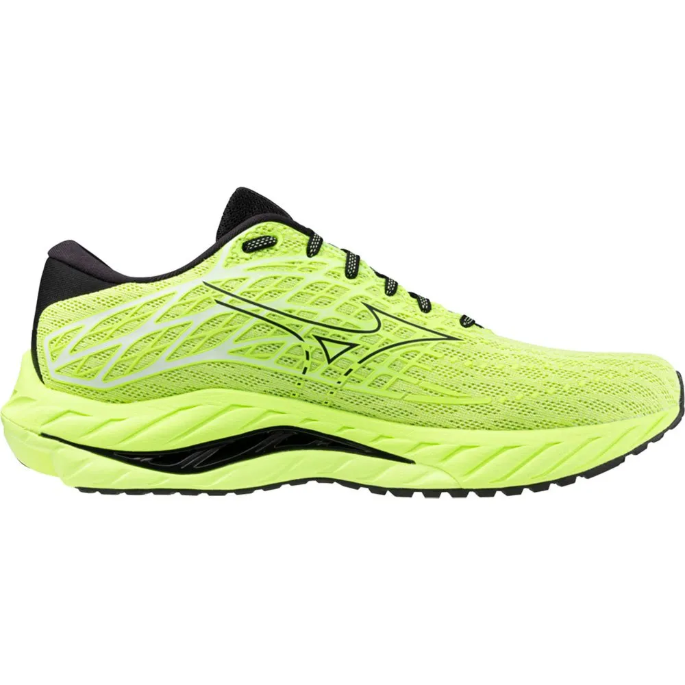 Mizuno Wave Inspire 20 Laufschuhe male, Neo lime / black / evening