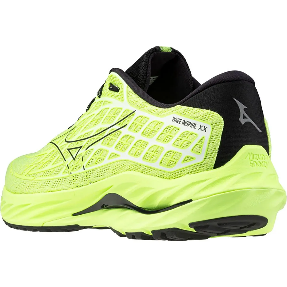 Mizuno Wave Inspire 20 Laufschuhe male, Neo lime / black / evening