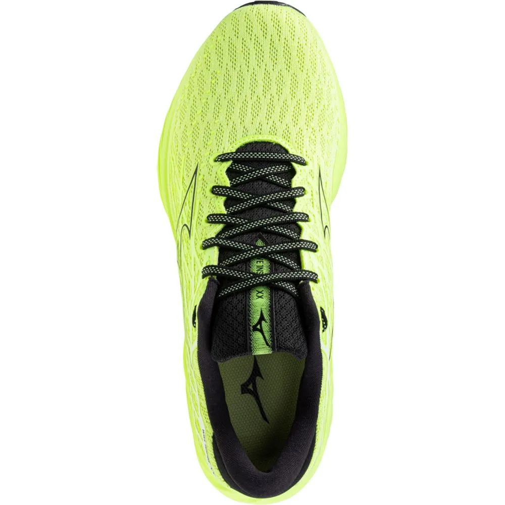 Mizuno Wave Inspire 20 Laufschuhe male, Neo lime / black / evening
