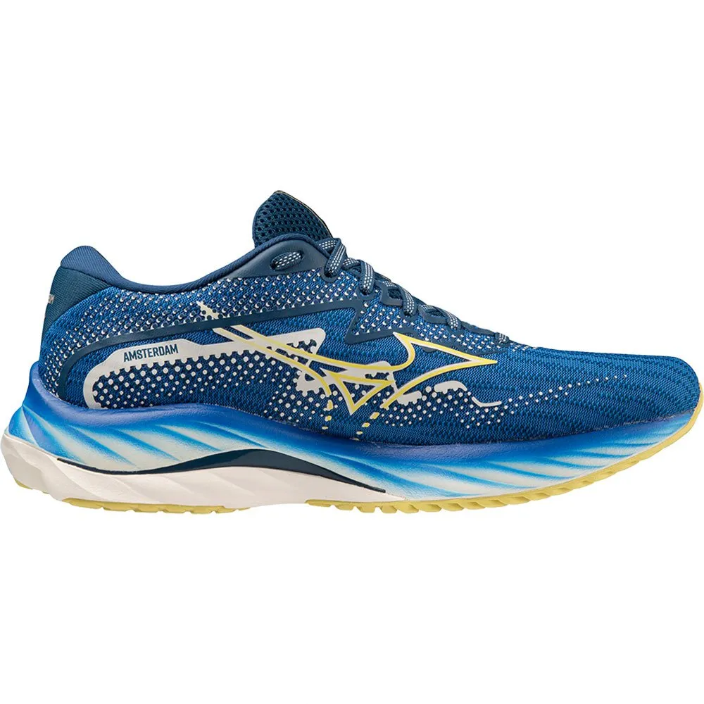 Mizuno Wave Rider 27 Amsterdam Laufschuhe male, Lapis blue / zinnia / poseidon Mizuno Wave Rider 27 Amsterdam Laufschuhe male, Lapis blue / zinnia / poseidon