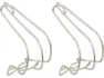 MKS CAGE CLIP Pedalhaken, Silber, M