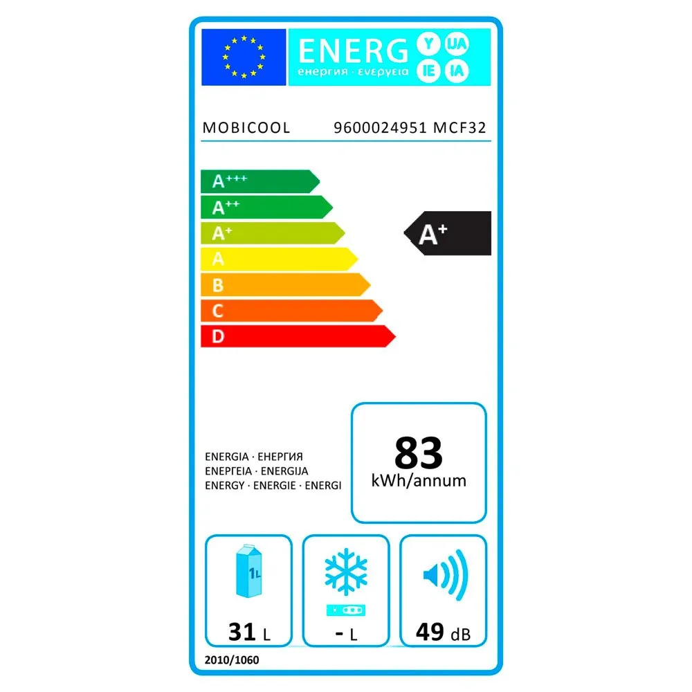 Mobicool Mcf 32l Steife Tragbare Kühlbox, Blue / white, One Size