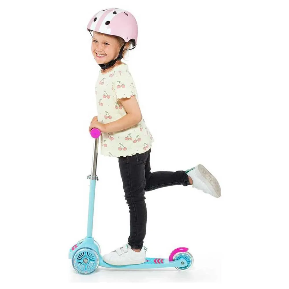 Molto Maxi Lights Youth Tretroller, Blue / pink, One Size Molto Maxi Lights Youth Tretroller, Blue / pink, One Size
