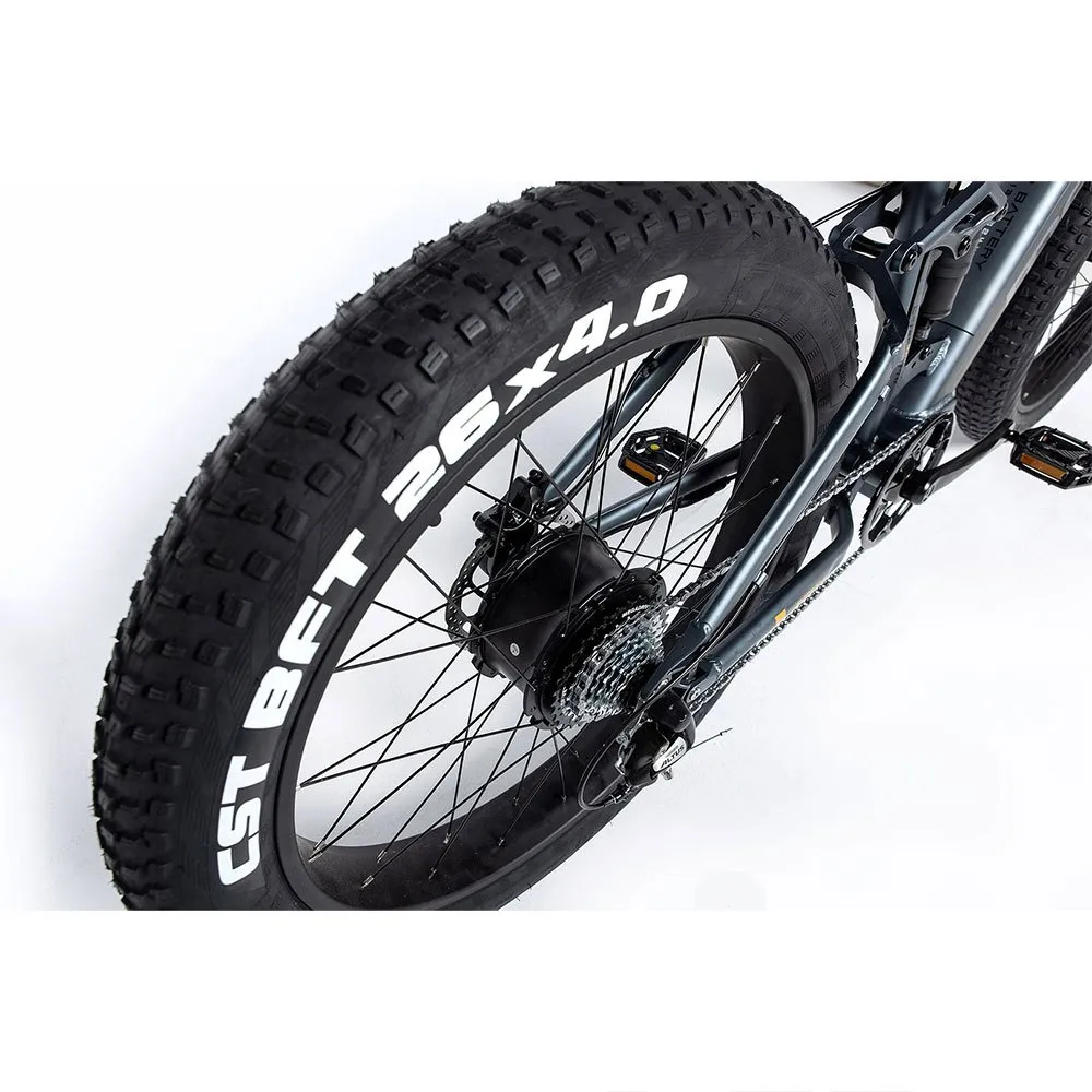 Momabikes Fatbike Pro 26´´ Elektrische Mountainbike, Grey / black, One Size, 624Wh Momabikes Fatbike Pro 26´´ Elektrische Mountainbike, Grey / black, One Size, 624Wh