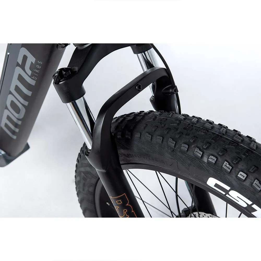 Momabikes Fatbike Pro 26´´ Elektrische Mountainbike, Grey / black, One Size, 624Wh Momabikes Fatbike Pro 26´´ Elektrische Mountainbike, Grey / black, One Size, 624Wh