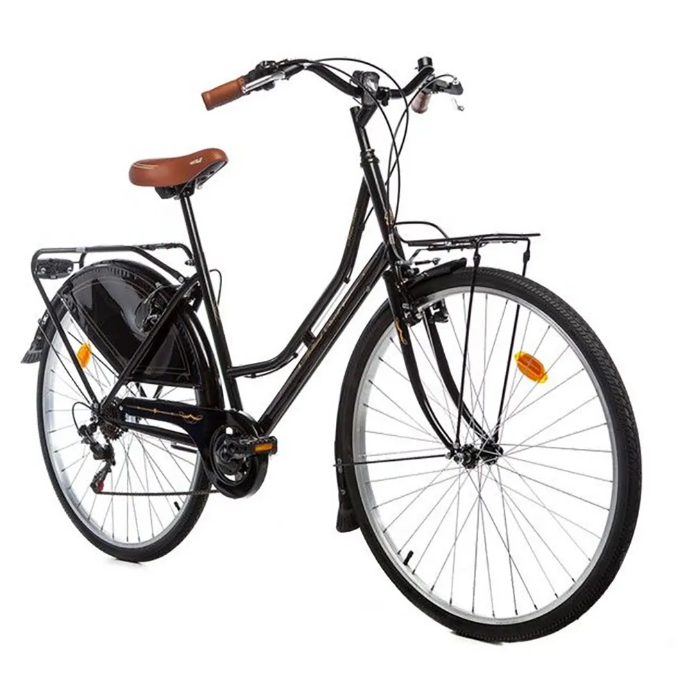 Momabikes Holanda 28´´ Tz-500 Fahrrad, Black / yellow, One Size