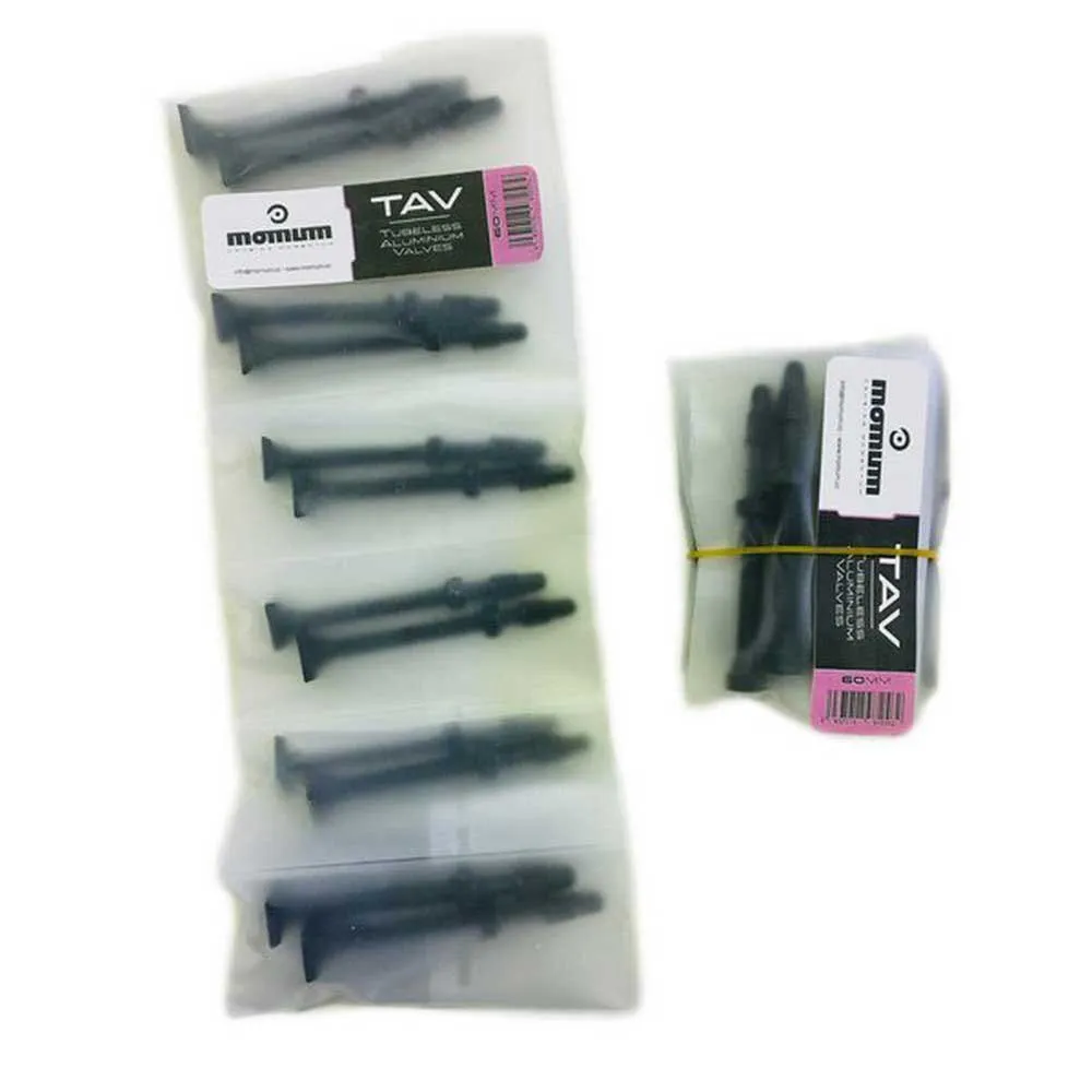 Momum Tav Presta Round Base Ventile 20 Einheiten, Black, 60mm Momum Tav Presta Round Base Ventile 20 Einheiten, Black, 60mm