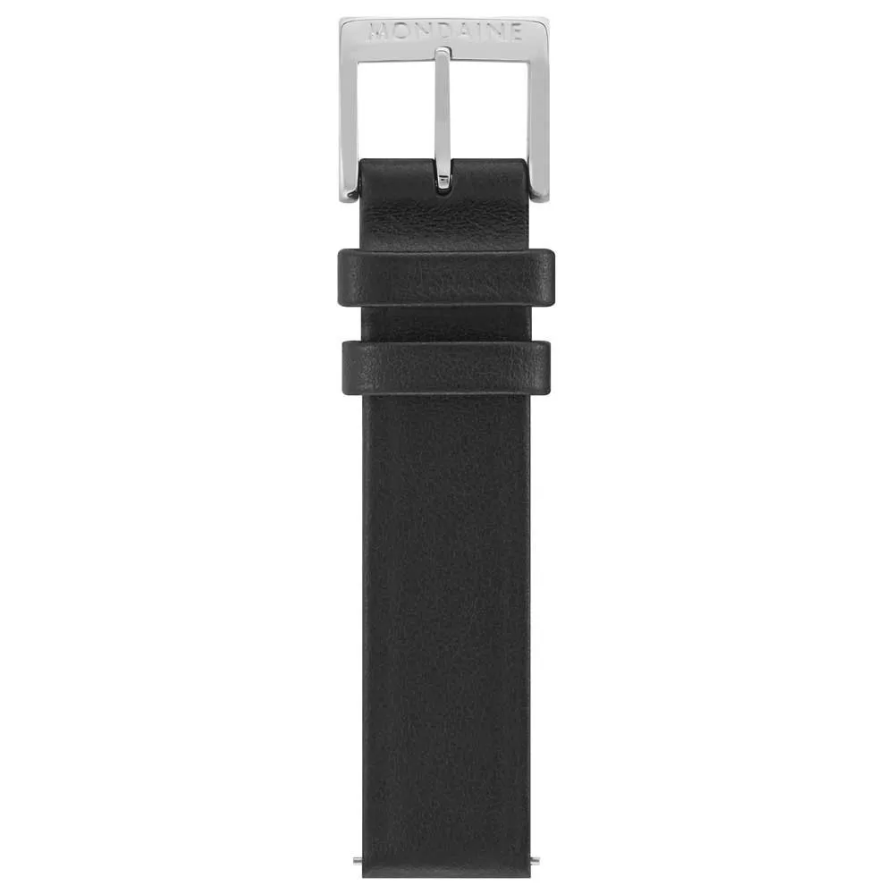 Mondaine Genuine Leather Schnellverschlussgurt, Black Mondaine Genuine Leather Schnellverschlussgurt, Black