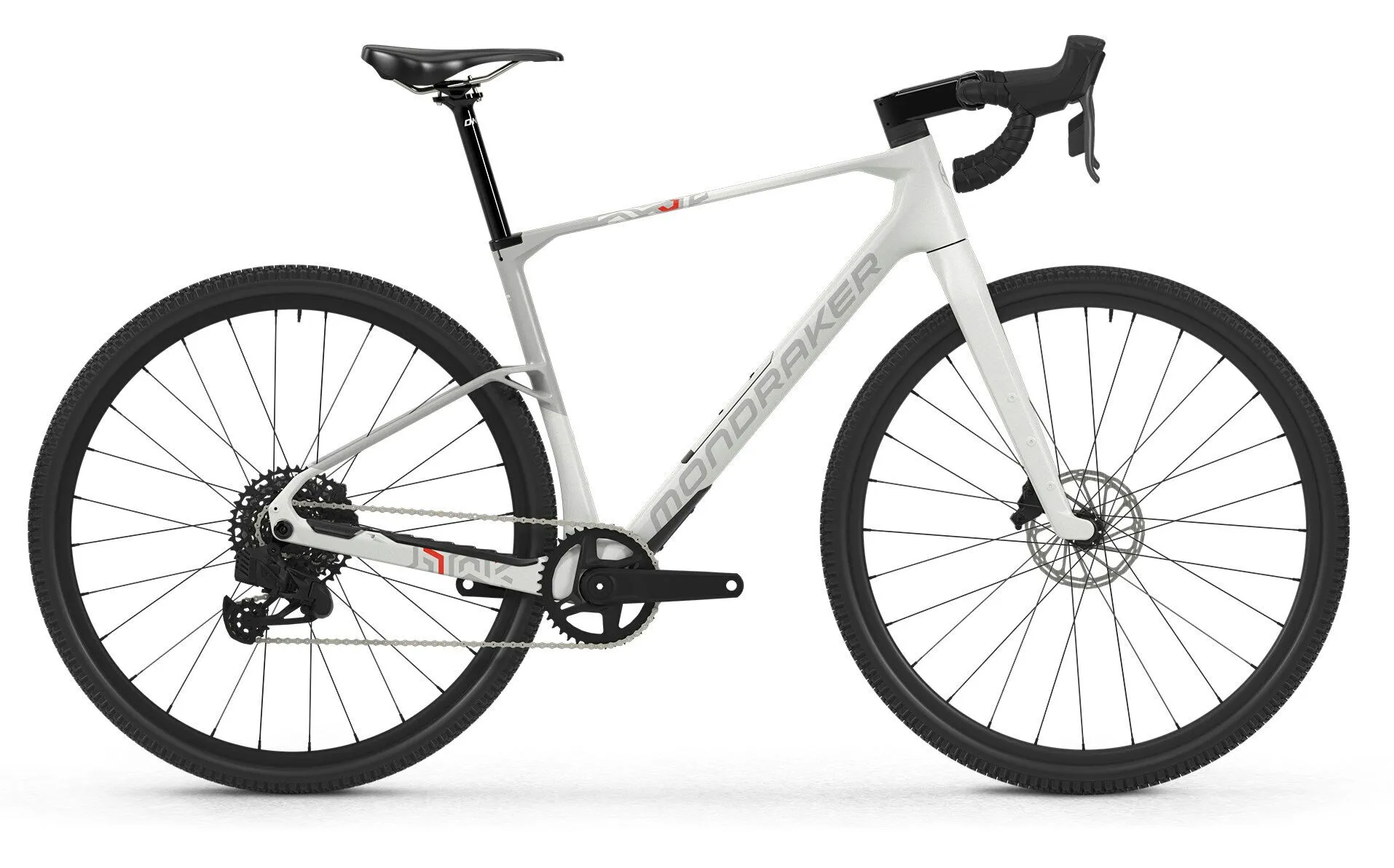 Mondraker ARID CARBON RR Grey/Carbon/Red 28" Diamant, Weiß