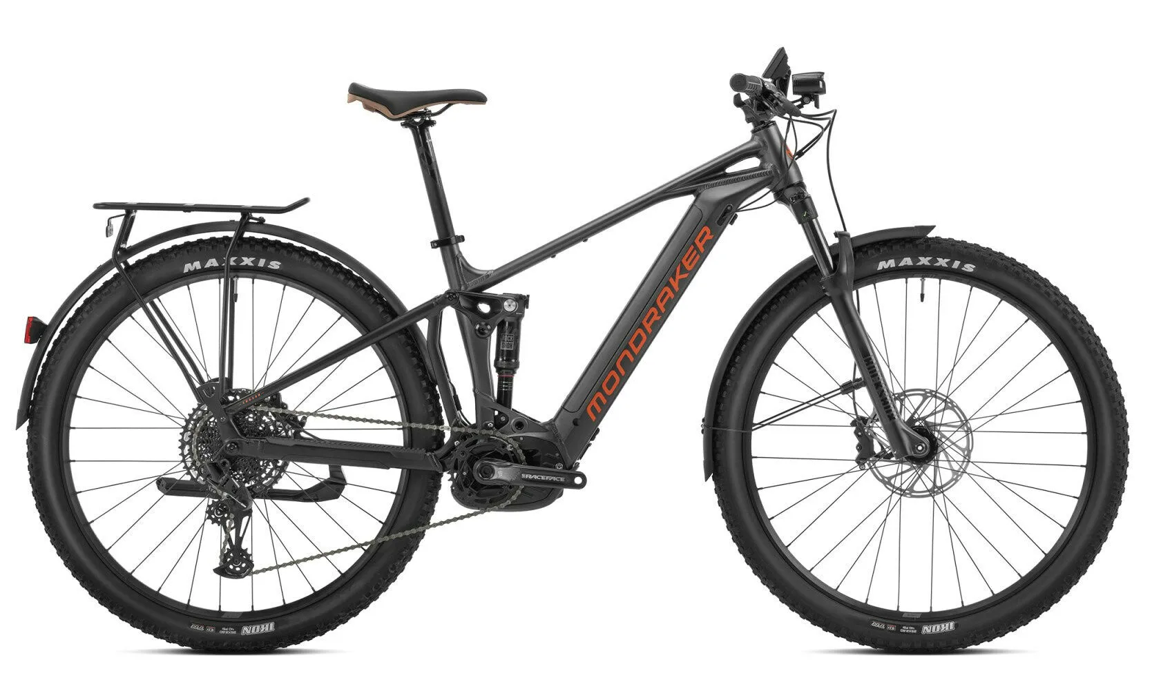 Mondraker CHASER X graphite/schwarz/orange 29" 625 Wh Diamant, Hersteller-graphite/schwarz/orange, L