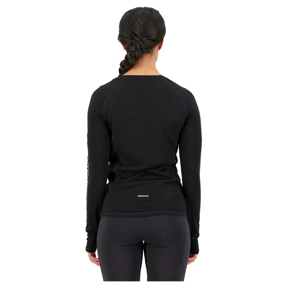 Mons Royale Bella Tech Langarm-t-shirt, Black, M