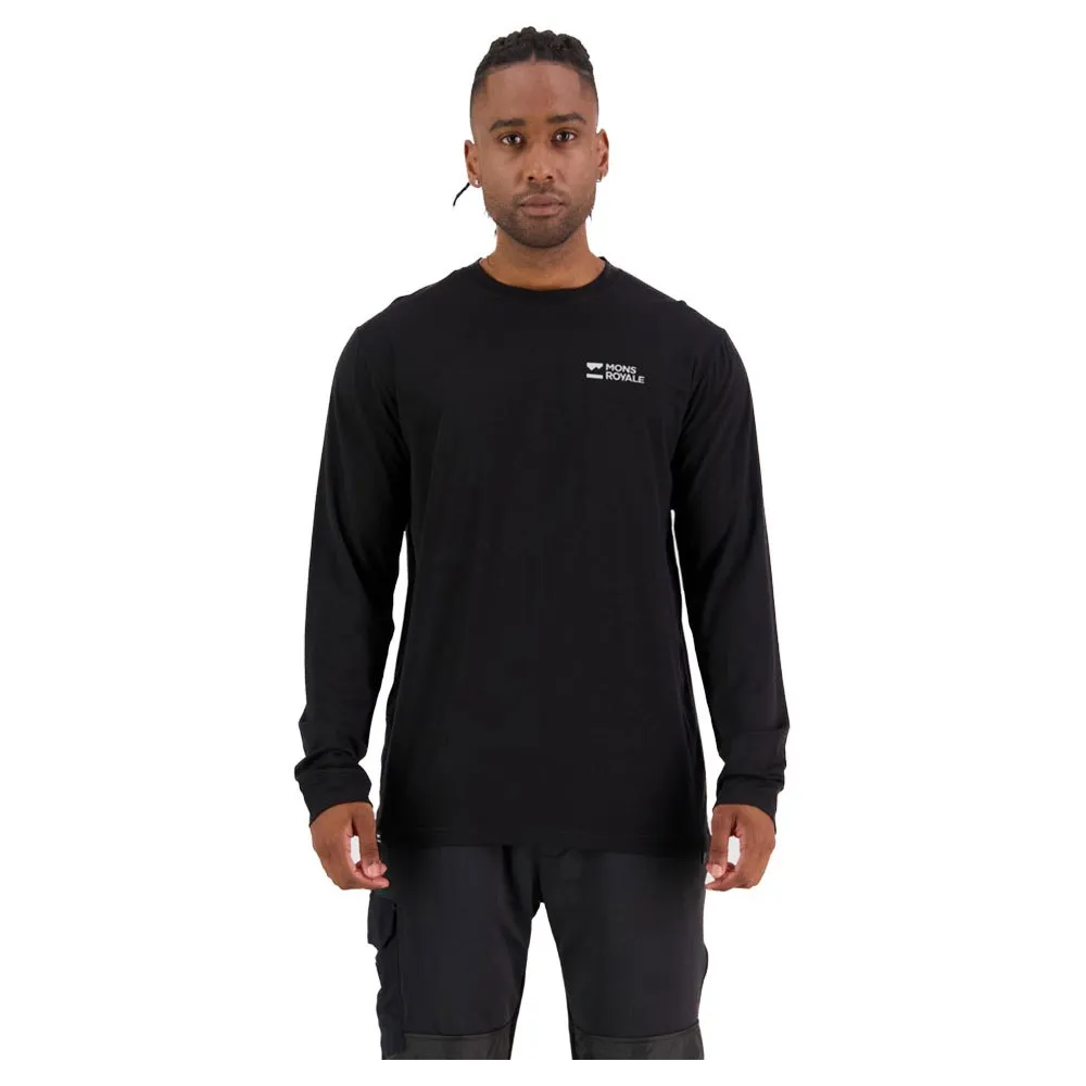 Mons Royale Icon Langarm-t-shirt, Black, XL Mons Royale Icon Langarm-t-shirt, Black, XL
