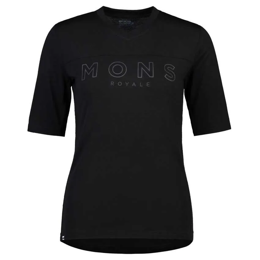 Mons Royale Redwood Vt Kurzarm Enduro Trikot, Black Mons Royale Redwood Vt Kurzarm Enduro Trikot, Black