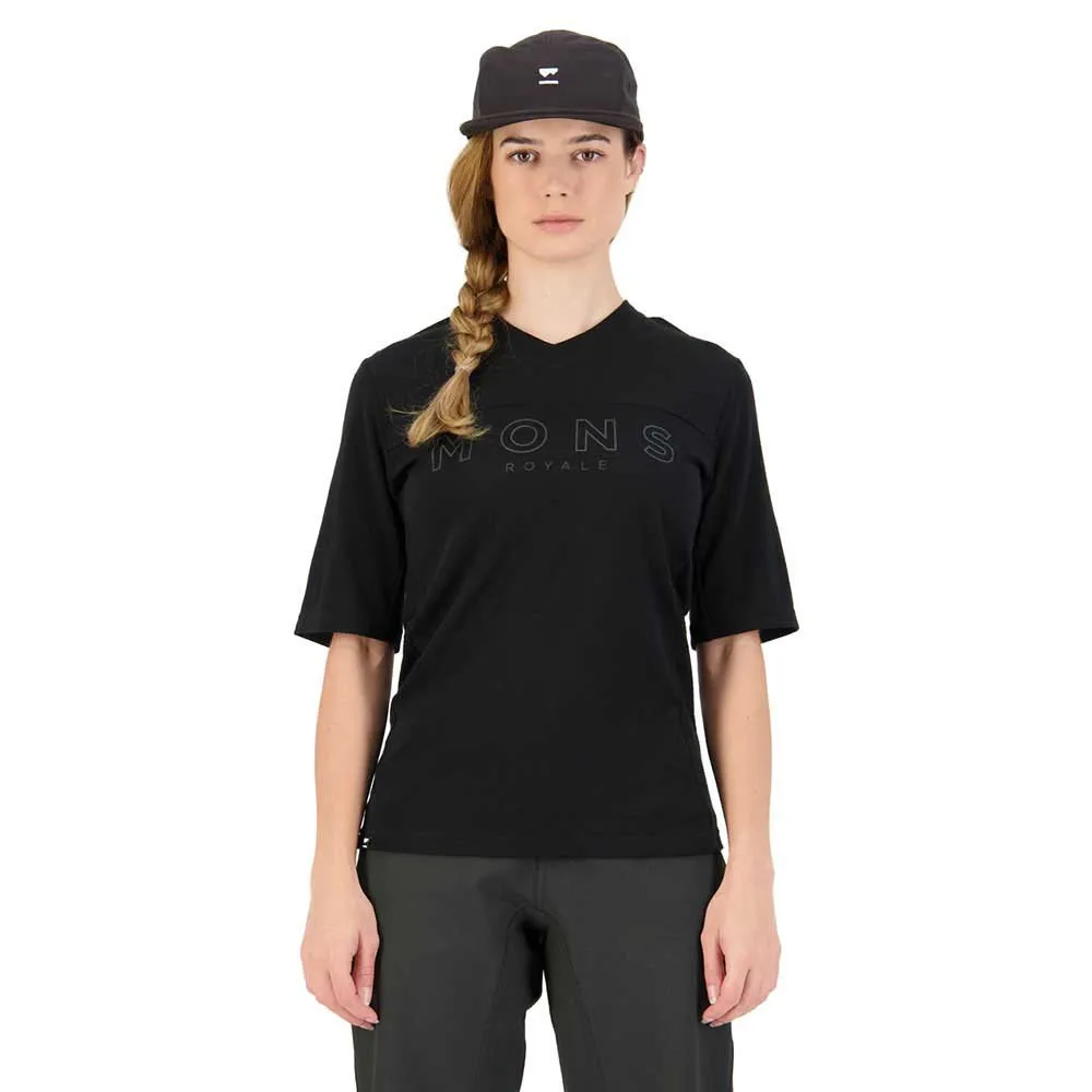 Mons Royale Redwood Vt Kurzarm Enduro Trikot, Black Mons Royale Redwood Vt Kurzarm Enduro Trikot, Black