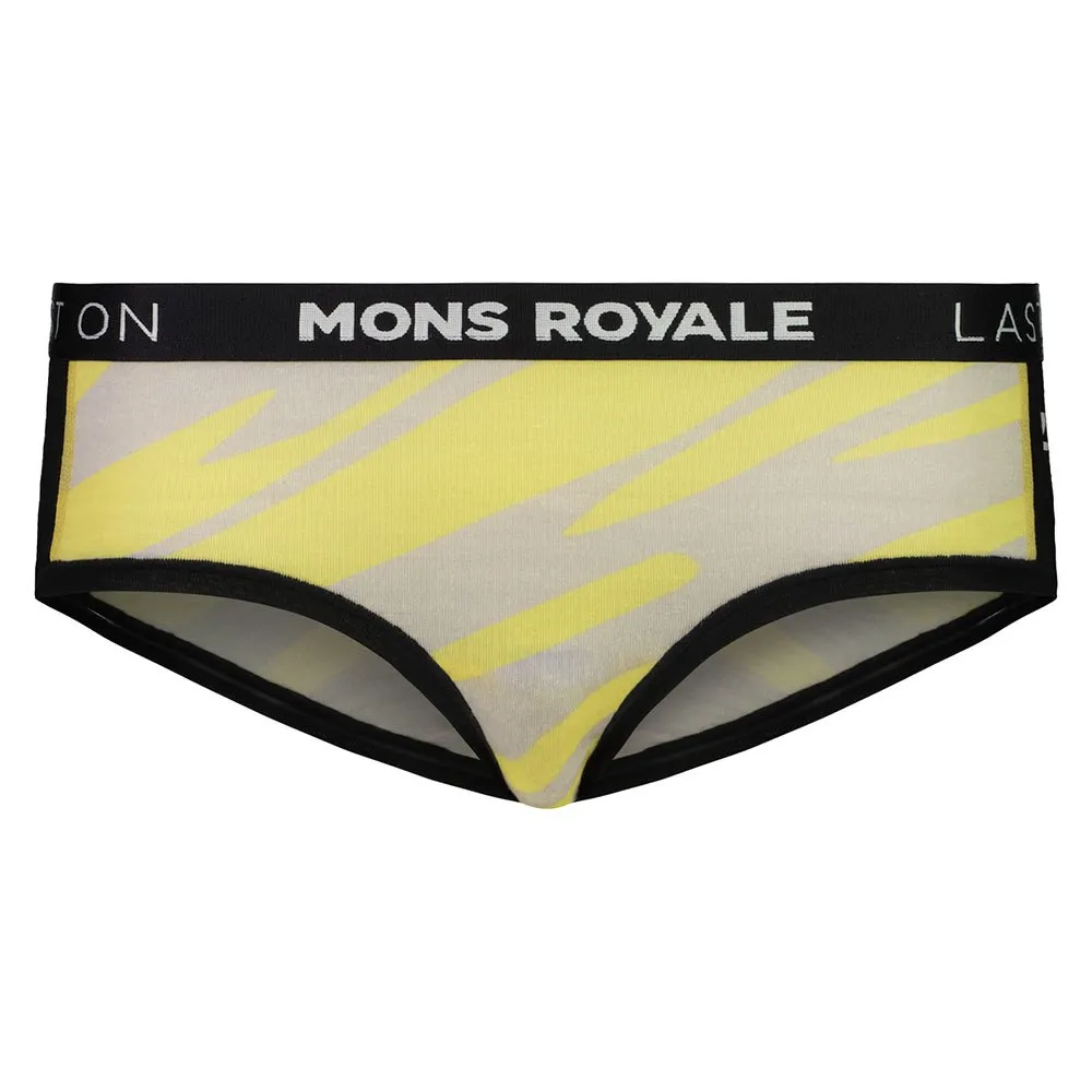 Mons Royale Sylvia Boyleg Slip, Limelight camo / black Mons Royale Sylvia Boyleg Slip, Limelight camo / black