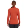 Montane Dart Long Halbreißverschluss-langarm-t-shirt, Saffron red
