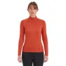 Montane Dart Long Halbreißverschluss-langarm-t-shirt, Saffron red