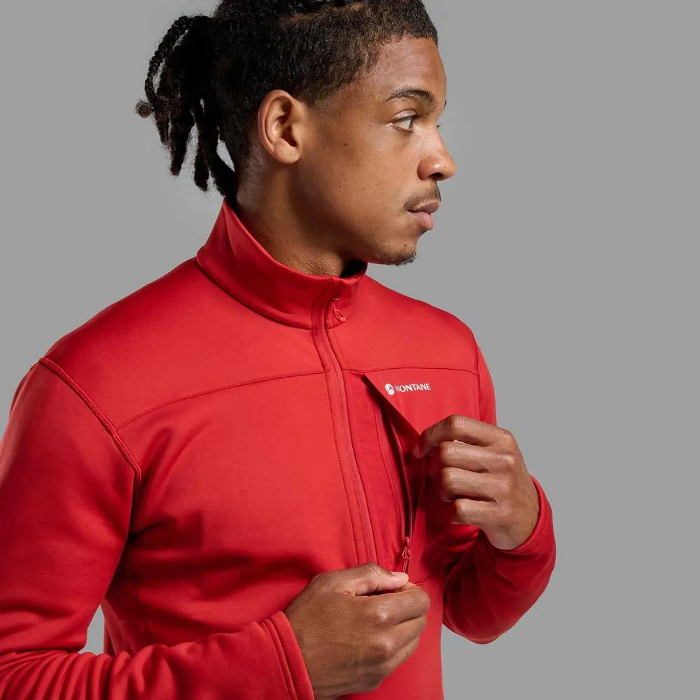 Montane Fury Xt Halbreißverschluss-sweatshirt, Acer red Montane Fury Xt Halbreißverschluss-sweatshirt, Acer red