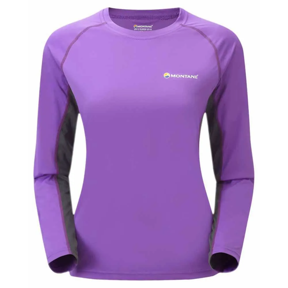 Montane Sonic Langarm-t-shirt, Dahlia
