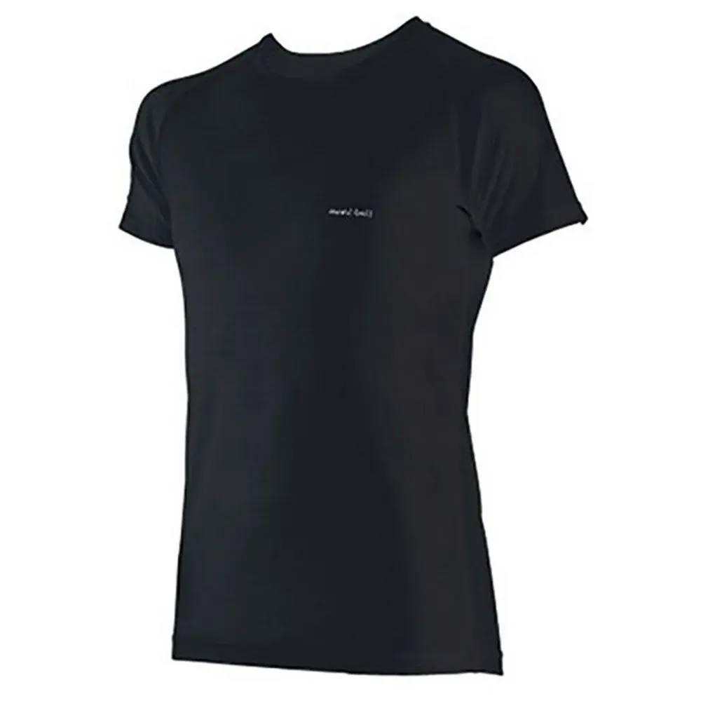 Montbell Super Merino Wool Kurzarm-baselayer, Black Montbell Super Merino Wool Kurzarm-baselayer, Black