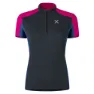 Montura Mountain Zip Kurzarm-t-shirt, Anthracite / intense violet