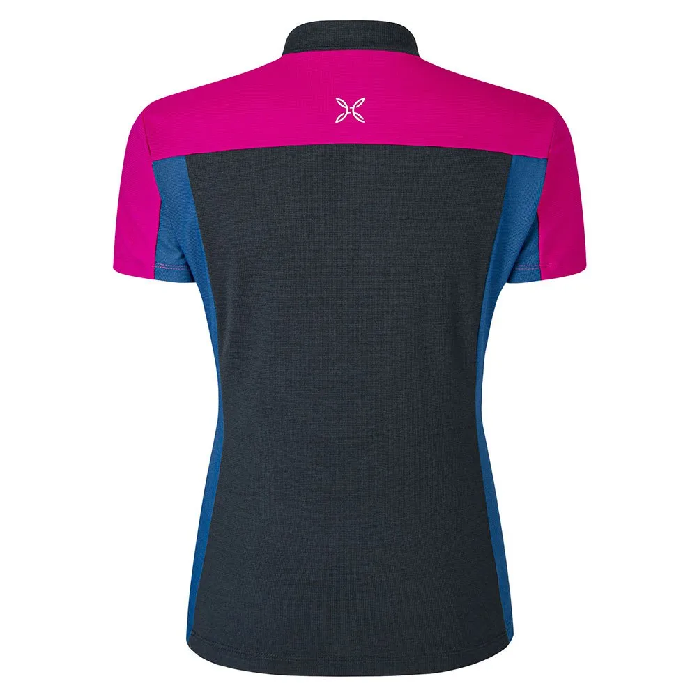 Montura Mountain Zip Kurzarm-t-shirt, Anthracite / intense violet Montura Mountain Zip Kurzarm-t-shirt, Anthracite / intense violet