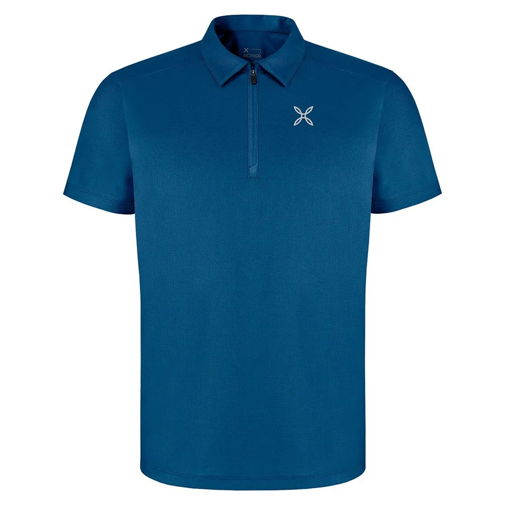 Montura Outdoor Zip Kurzarm-poloshirt, Deep blue Montura Outdoor Zip Kurzarm-poloshirt, Deep blue