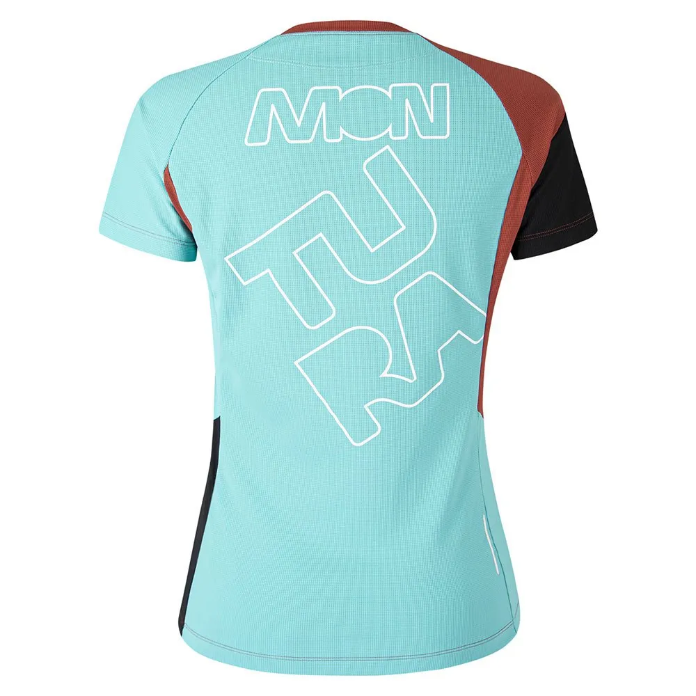 Montura Rock Kurzarm-t-shirt, Tobacco / care blue
