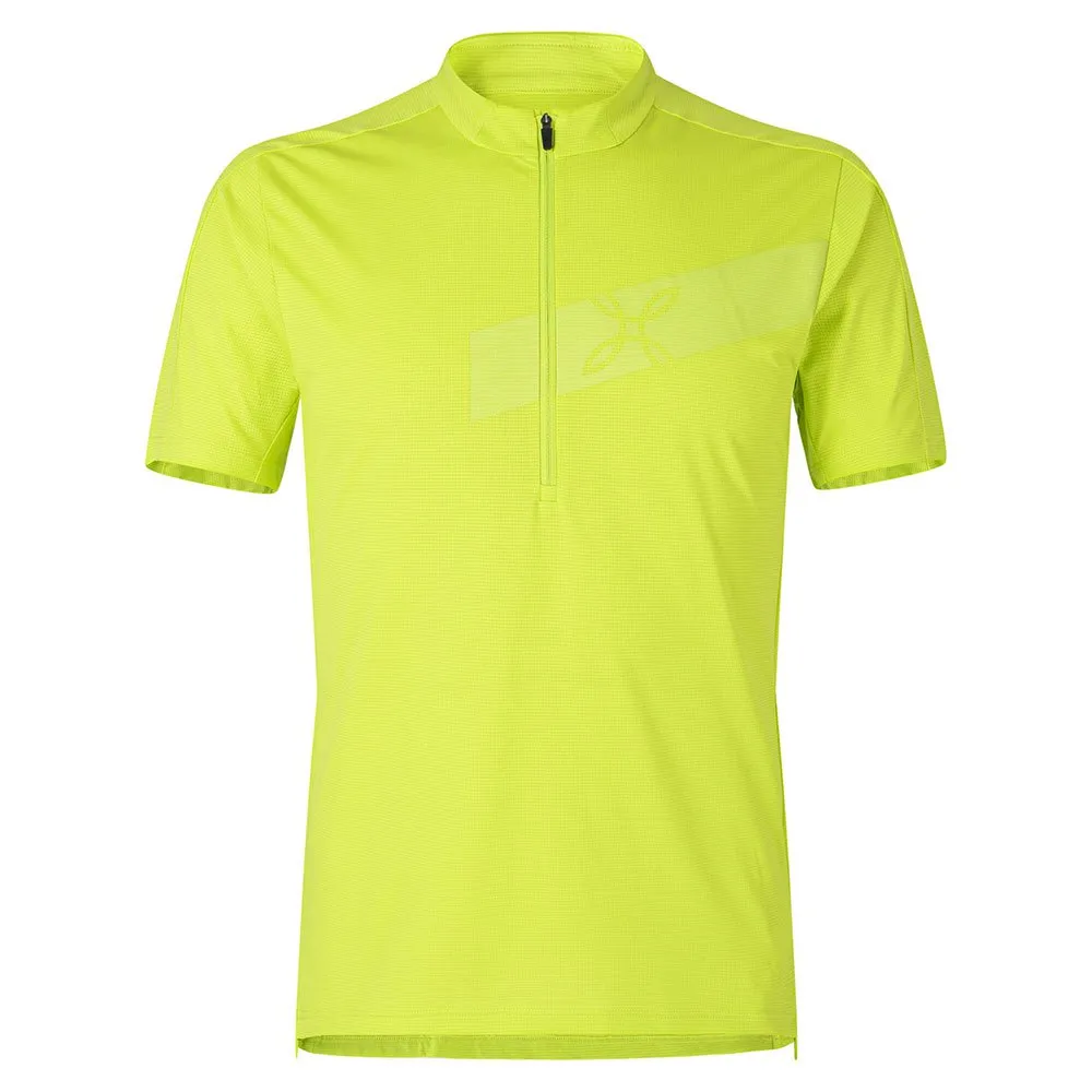 Montura Way Zip Kurzarm-t-shirt, Green lime